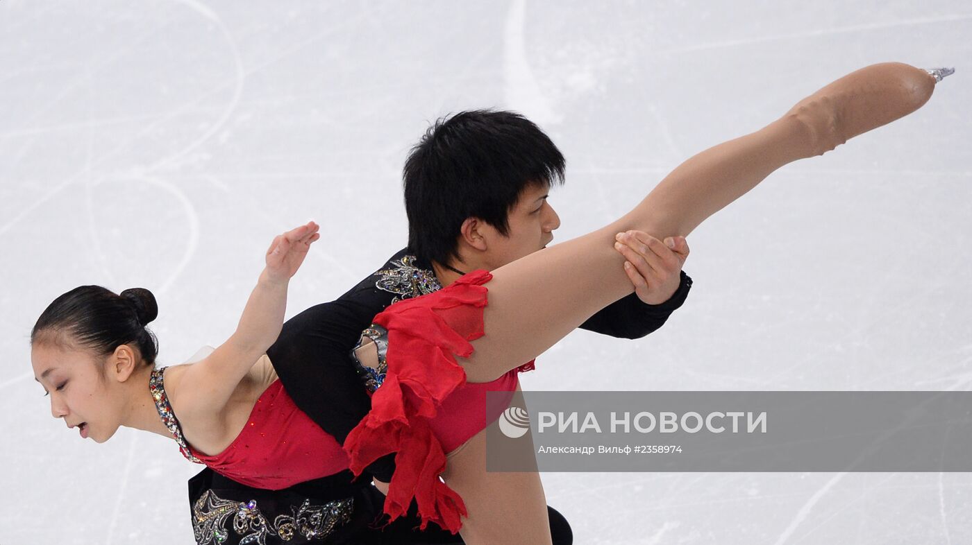 Олимпиада 2014. Фигурное катание. Команды. Пары. Короткая программа