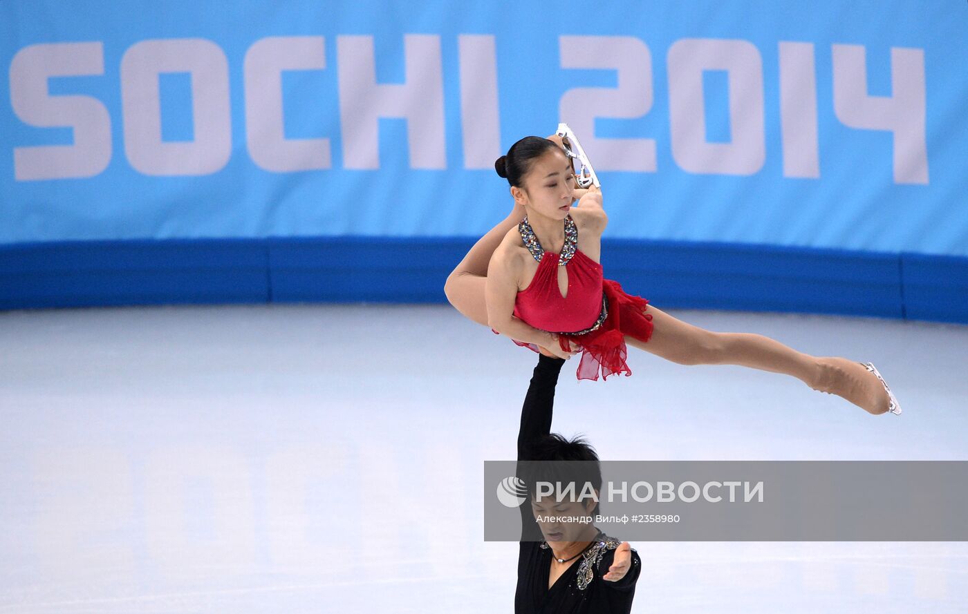 Олимпиада 2014. Фигурное катание. Команды. Пары. Короткая программа