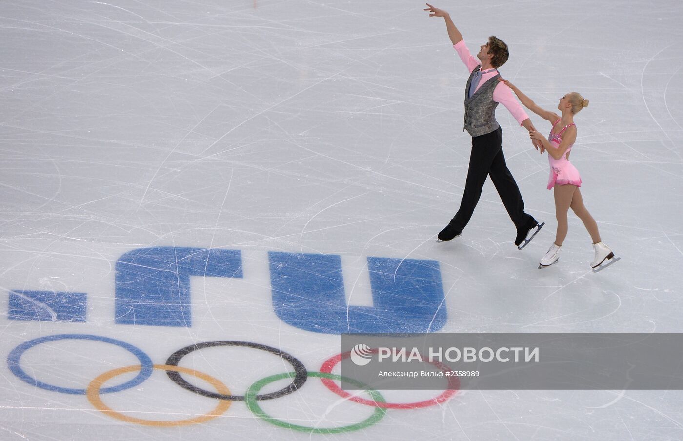 Олимпиада 2014. Фигурное катание. Команды. Пары. Короткая программа
