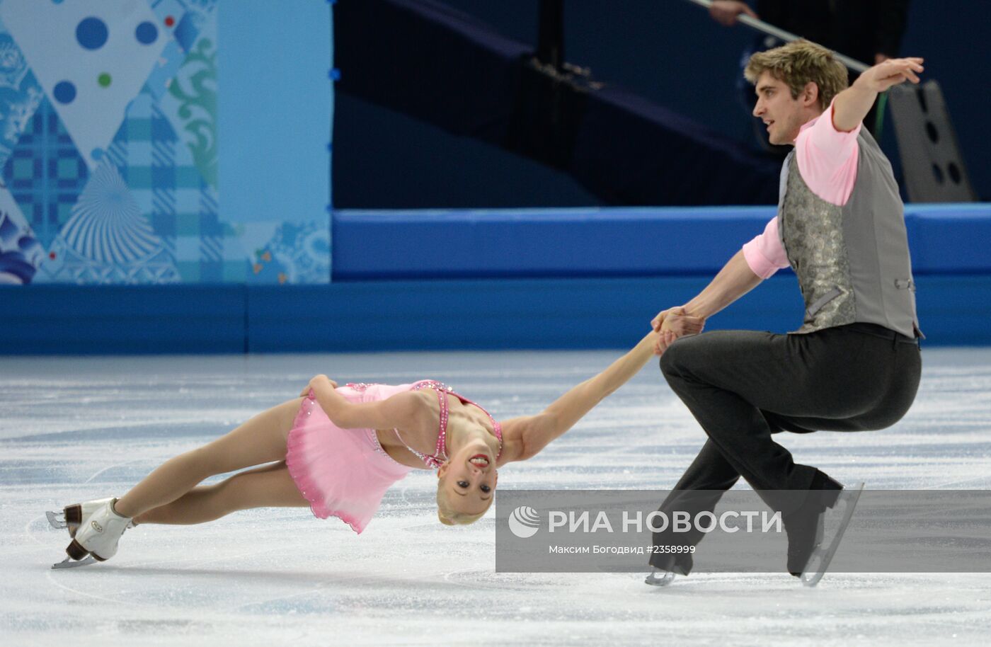 Олимпиада 2014. Фигурное катание. Команды. Пары. Короткая программа