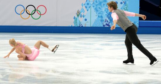 Олимпиада 2014. Фигурное катание. Команды. Пары. Короткая программа