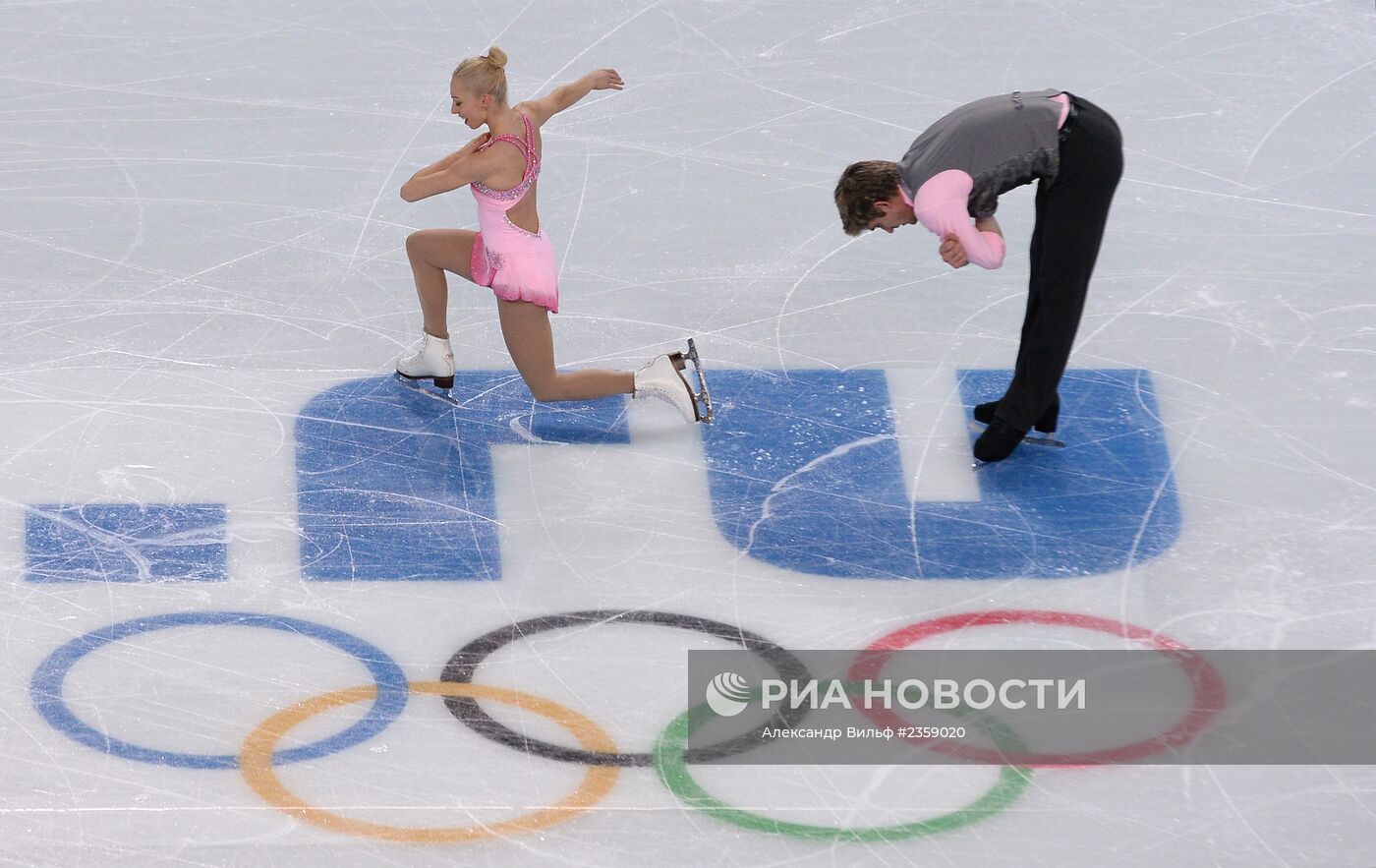 Олимпиада 2014. Фигурное катание. Команды. Пары. Короткая программа