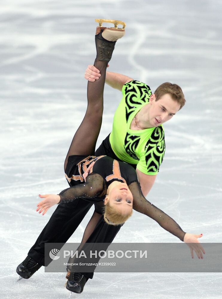 Олимпиада 2014. Фигурное катание. Команды. Пары. Короткая программа