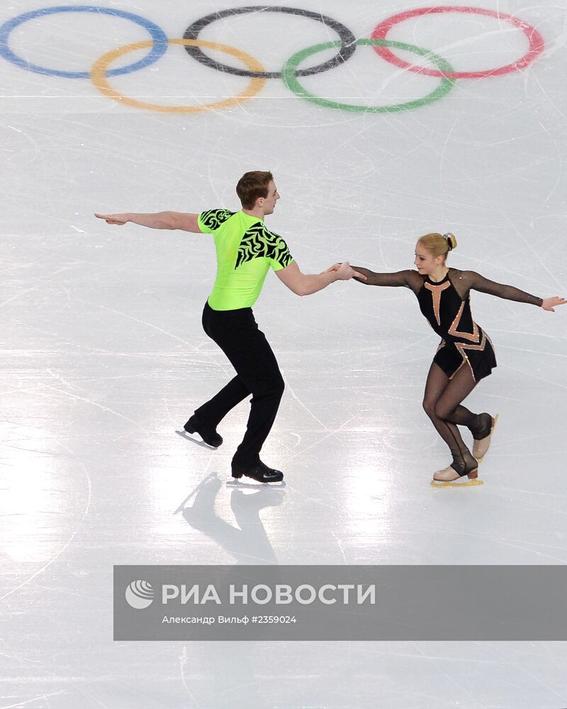Олимпиада 2014. Фигурное катание. Команды. Пары. Короткая программа