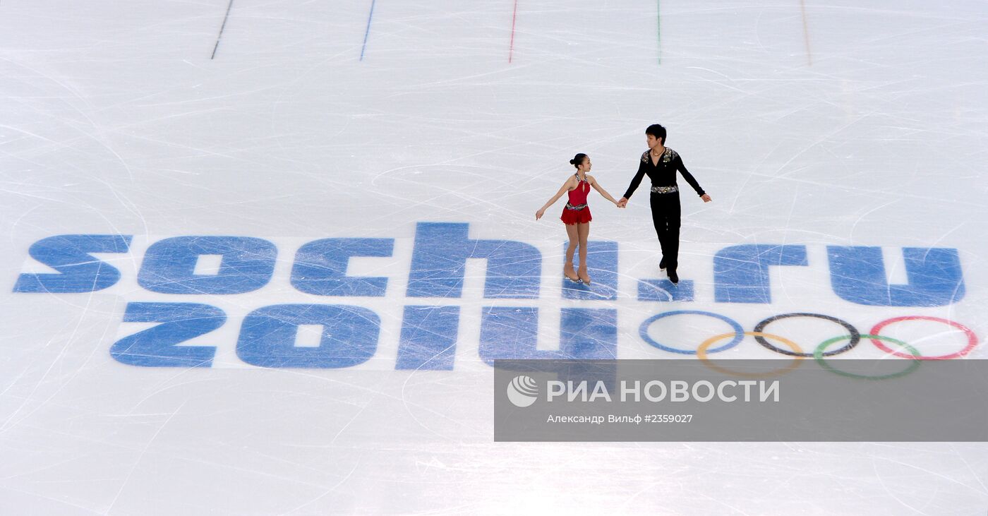 Олимпиада 2014. Фигурное катание. Команды. Пары. Короткая программа