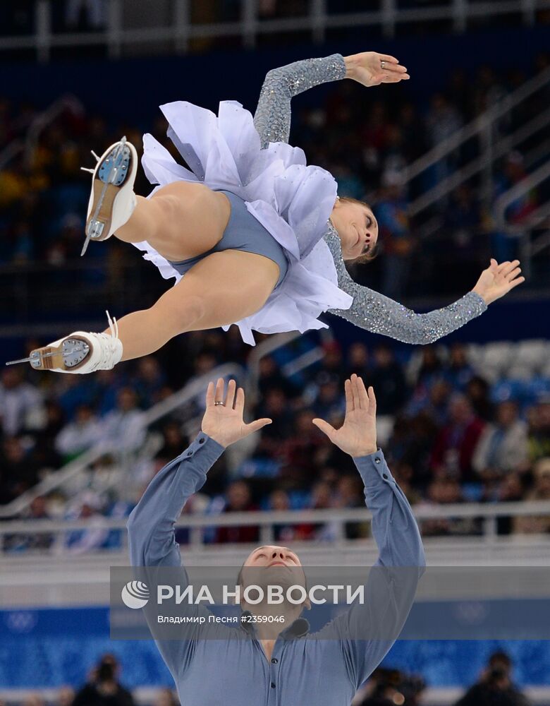 Олимпиада 2014. Фигурное катание. Команды. Пары. Короткая программа