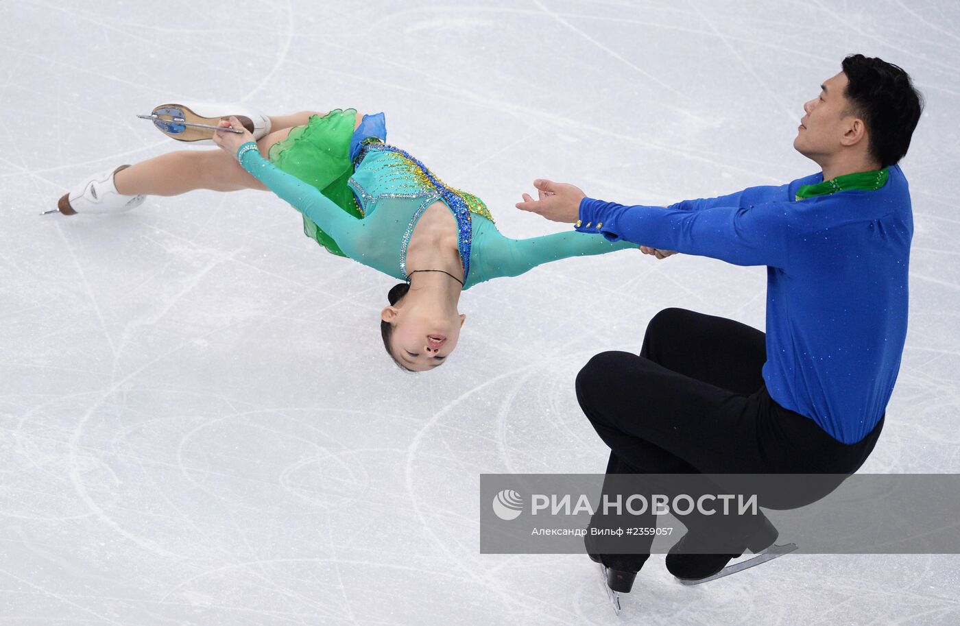 Олимпиада 2014. Фигурное катание. Команды. Пары. Короткая программа