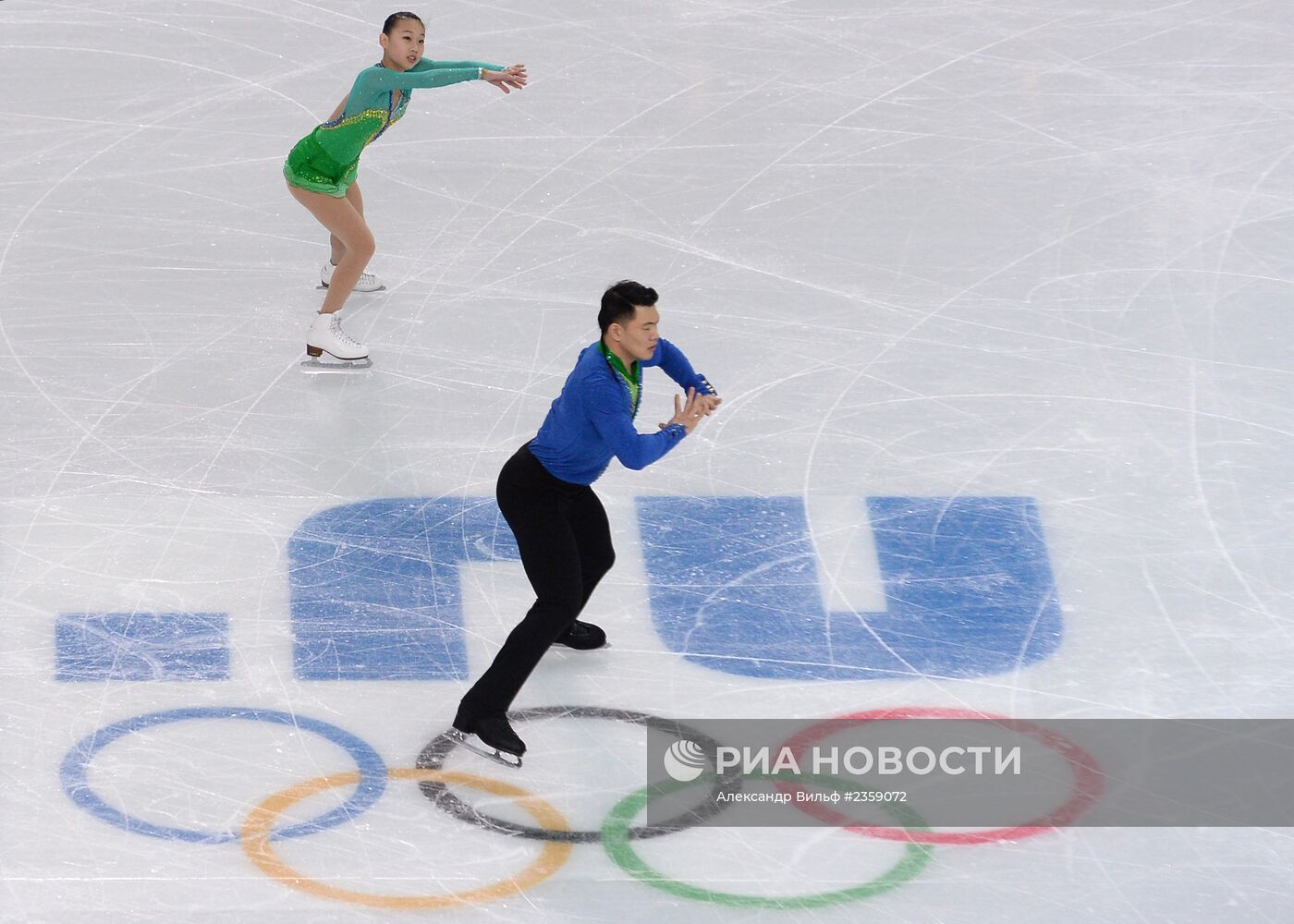 Олимпиада 2014. Фигурное катание. Команды. Пары. Короткая программа