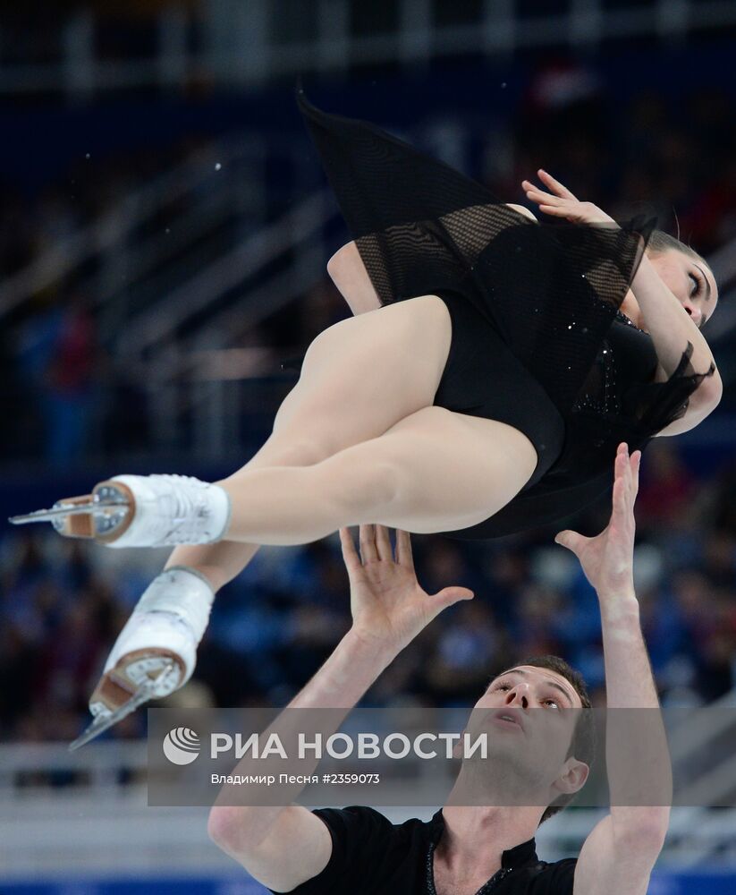 Олимпиада 2014. Фигурное катание. Команды. Пары. Короткая программа