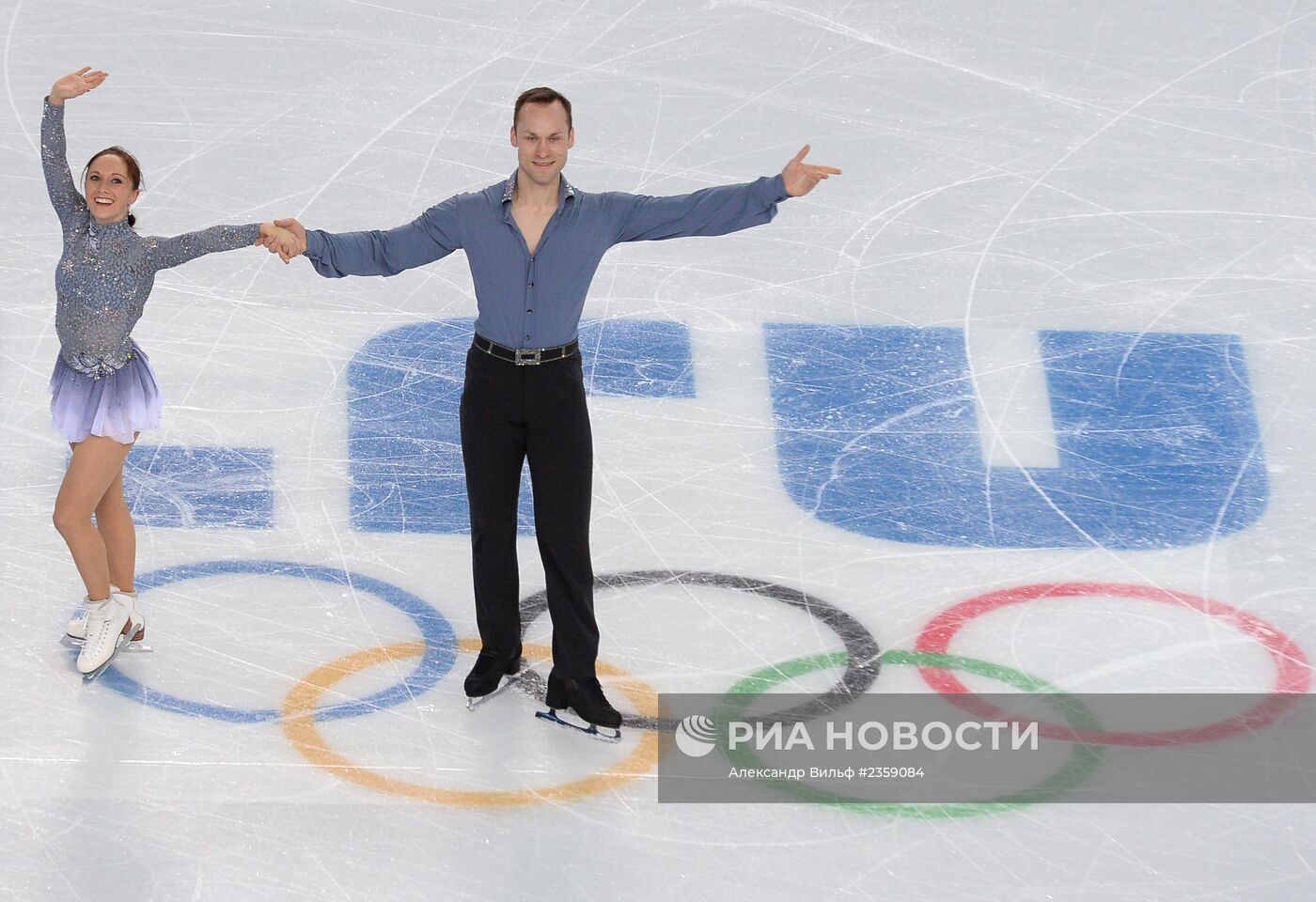 Олимпиада 2014. Фигурное катание. Команды. Пары. Короткая программа