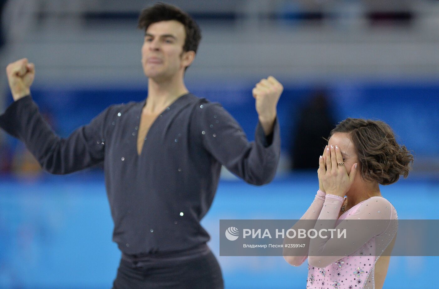 Олимпиада 2014. Фигурное катание. Команды. Пары. Короткая программа