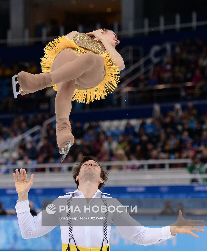 Олимпиада 2014. Фигурное катание. Команды. Пары. Короткая программа