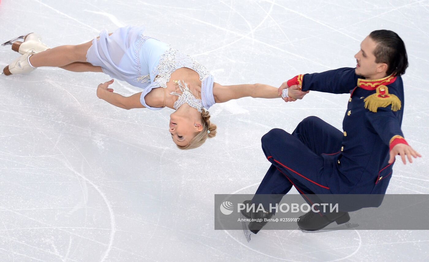 Олимпиада 2014. Фигурное катание. Команды. Пары. Короткая программа
