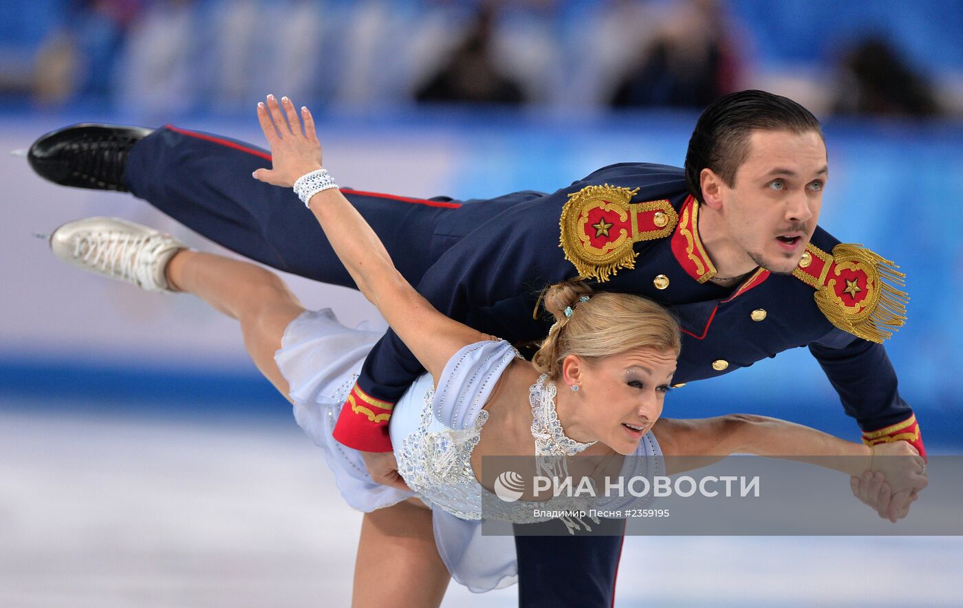 Олимпиада 2014. Фигурное катание. Команды. Пары. Короткая программа