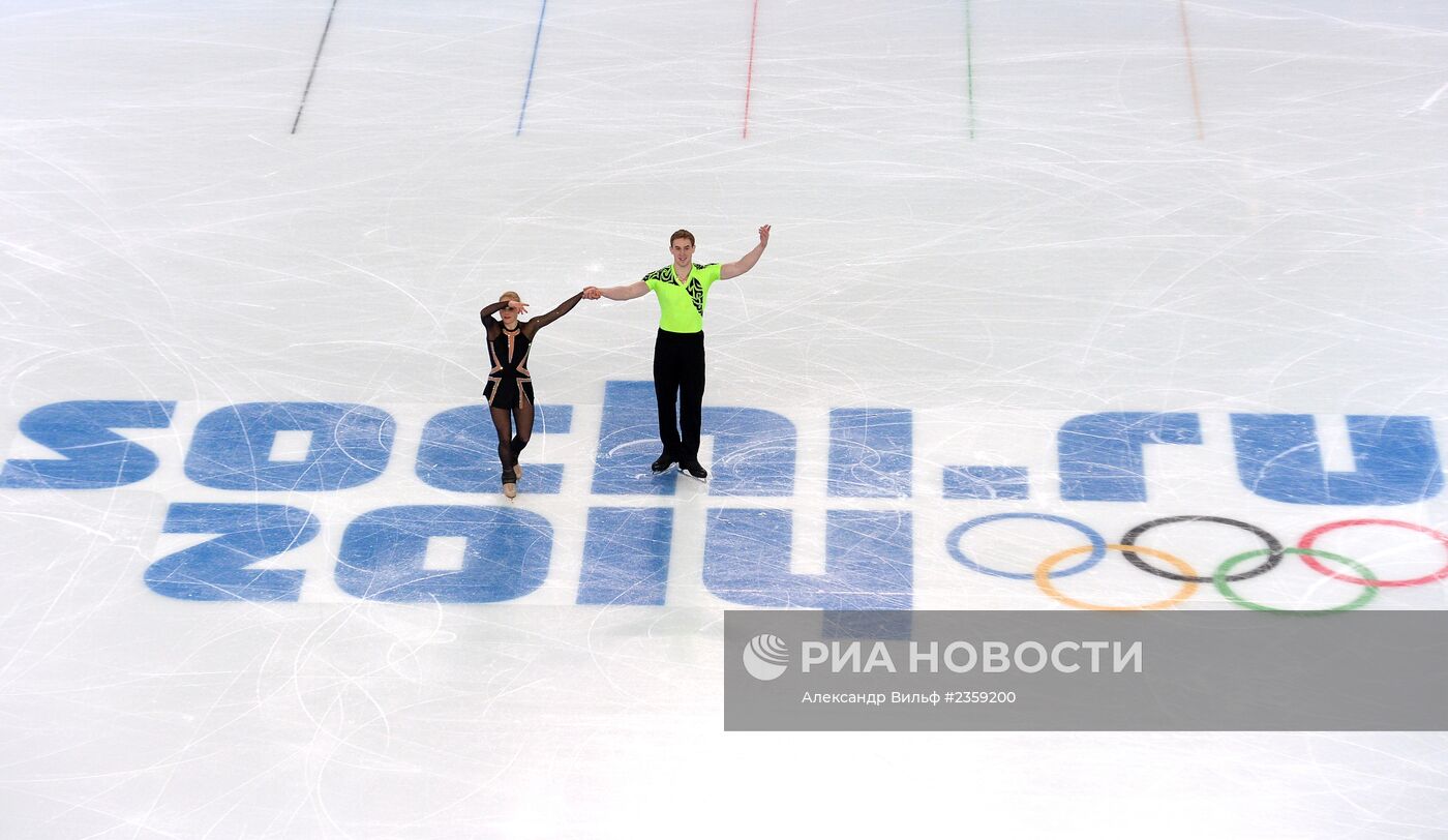 Олимпиада 2014. Фигурное катание. Команды. Пары. Короткая программа