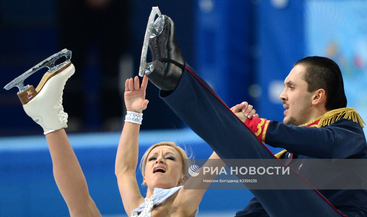 Олимпиада 2014. Фигурное катание. Команды. Пары. Короткая программа