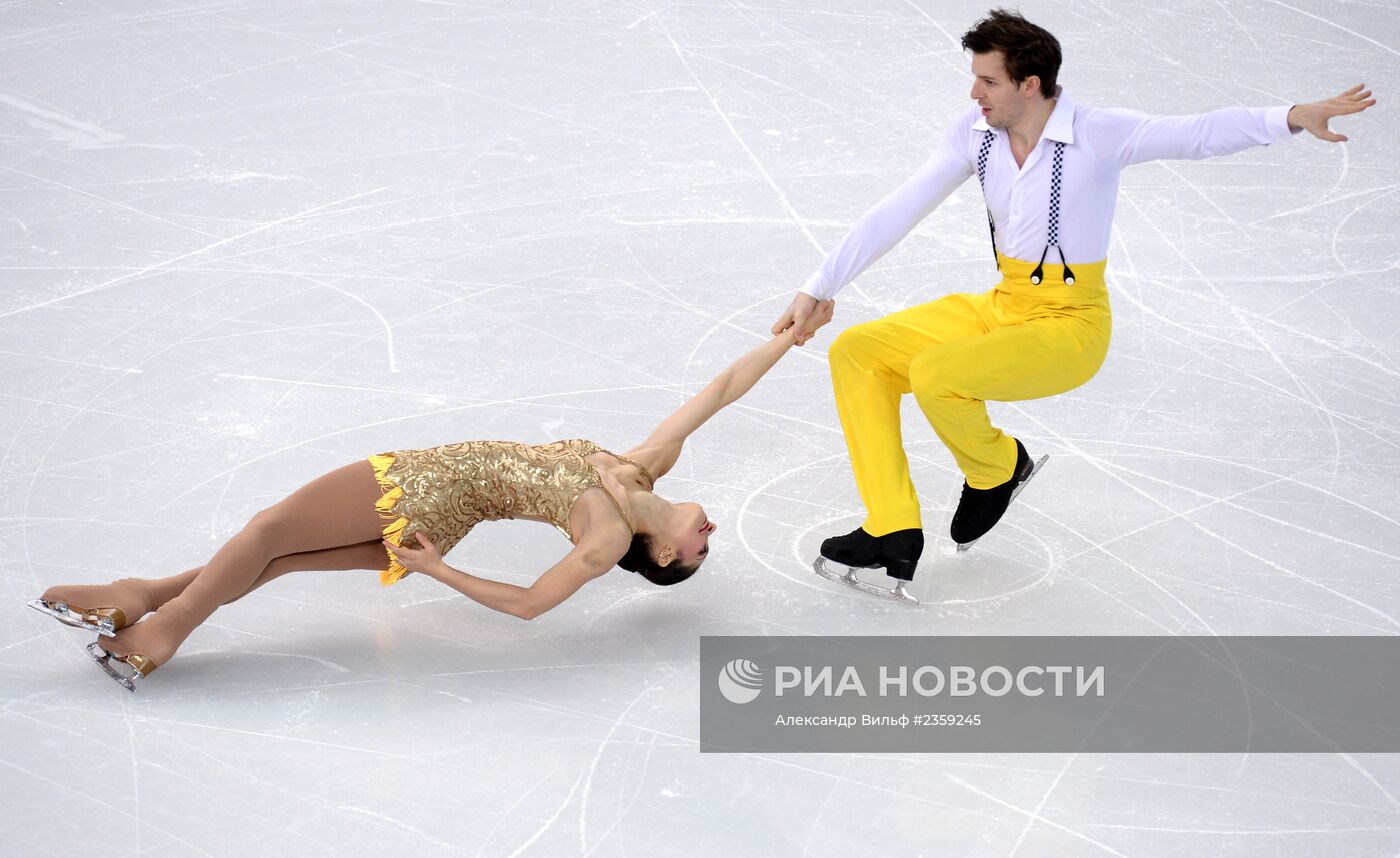 Олимпиада 2014. Фигурное катание. Команды. Пары. Короткая программа