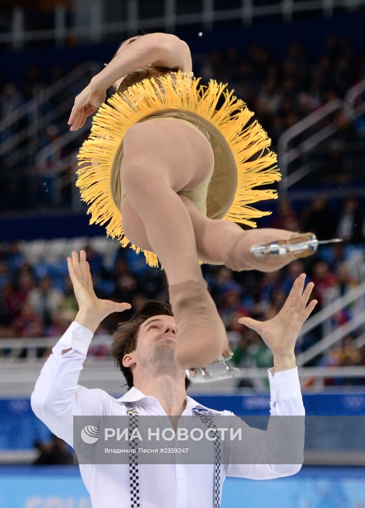 Олимпиада 2014. Фигурное катание. Команды. Пары. Короткая программа