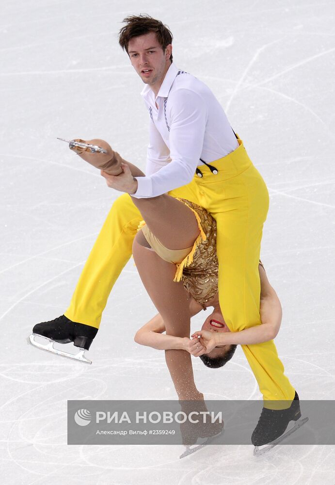 Олимпиада 2014. Фигурное катание. Команды. Пары. Короткая программа