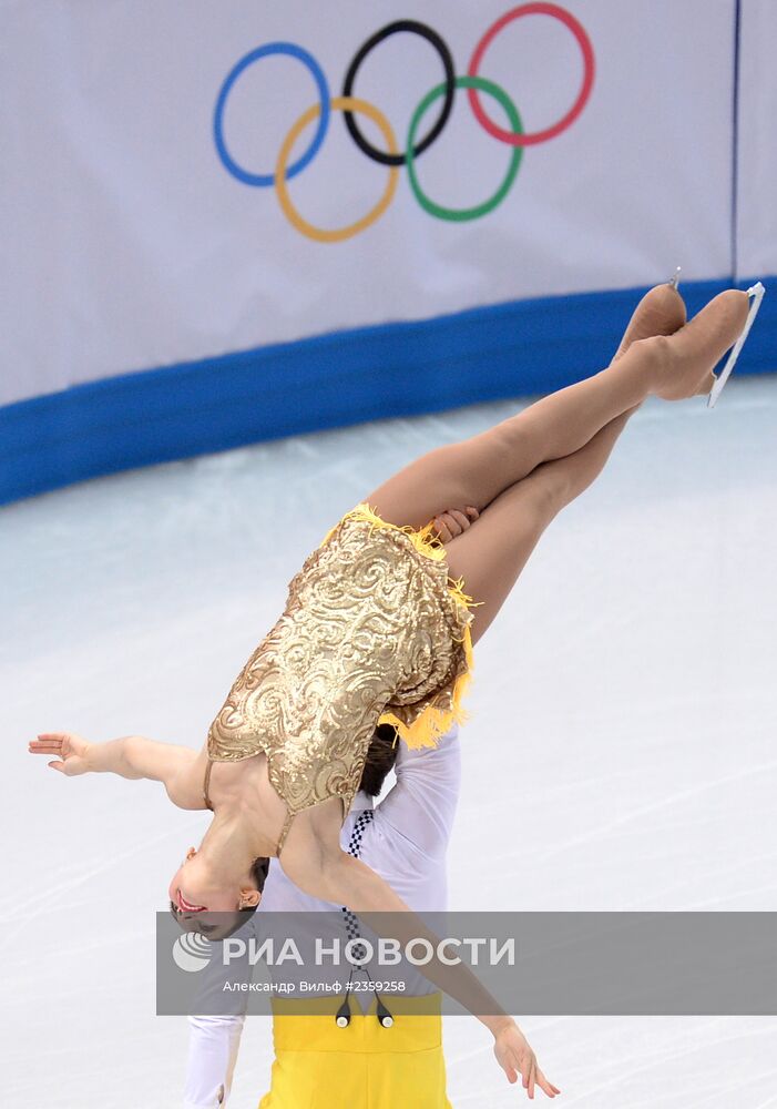 Олимпиада 2014. Фигурное катание. Команды. Пары. Короткая программа