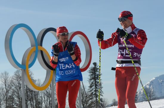 Олимпиада 2014. Лыжные гонки. Тренировки