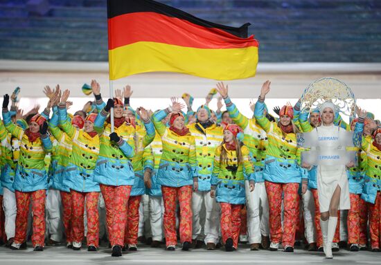 Церемония открытия XXII зимних Олимпийских игр