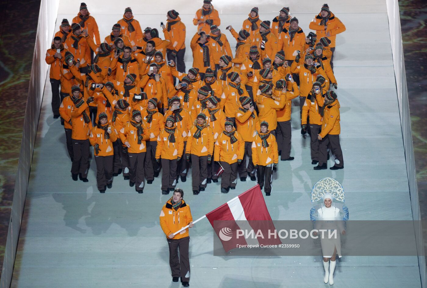 Церемония открытия XXII зимних Олимпийских игр