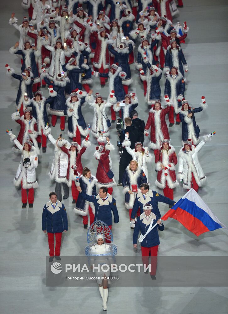 Церемония открытия XXII зимних Олимпийских игр