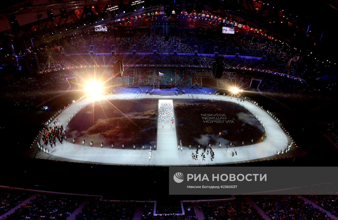 Церемония открытия XXII зимних Олимпийских игр