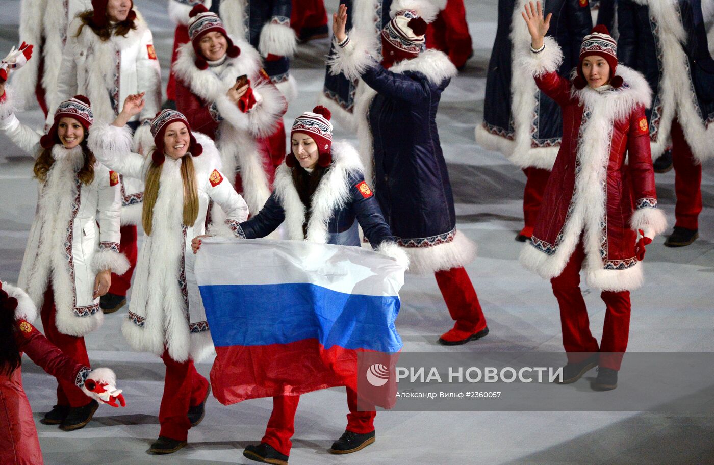 Церемония открытия XXII зимних Олимпийских игр