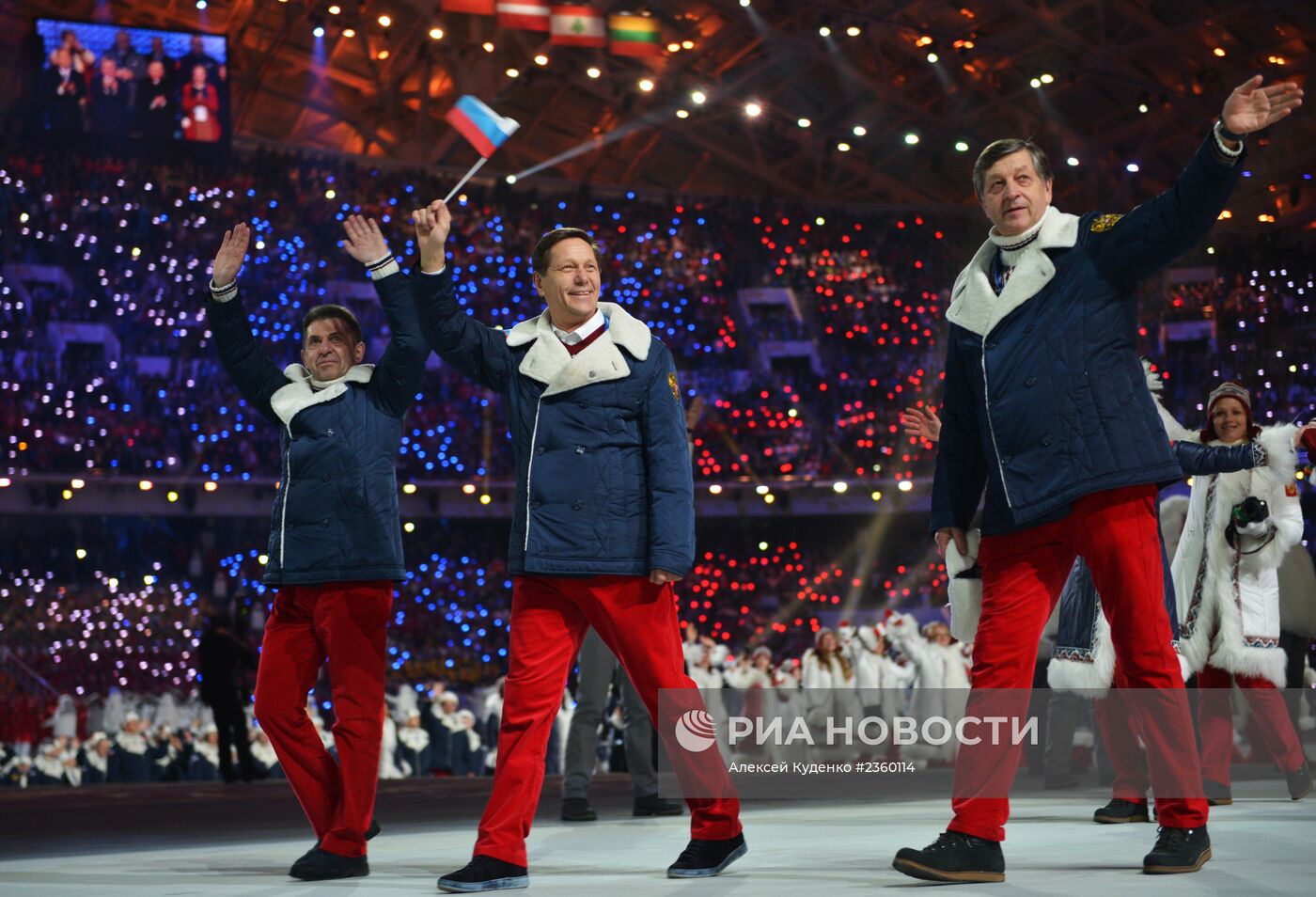 Церемония открытия XXII зимних Олимпийских игр