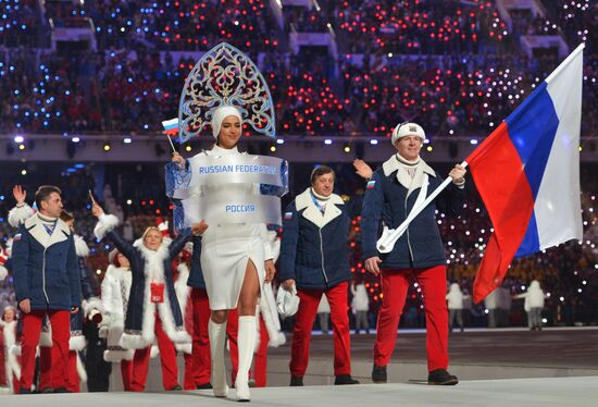 Церемония открытия XXII зимних Олимпийских игр