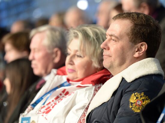Д.Медведев на церемонии открытия ХХII зимних Олимпийских игр в Сочи