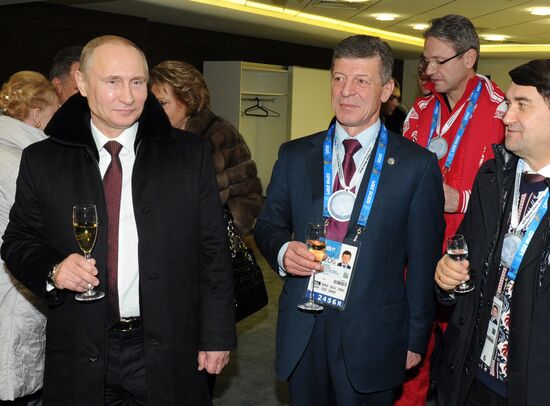 В.Путин на церемонии открытия ХХII зимних Олимпийских игр в Сочи