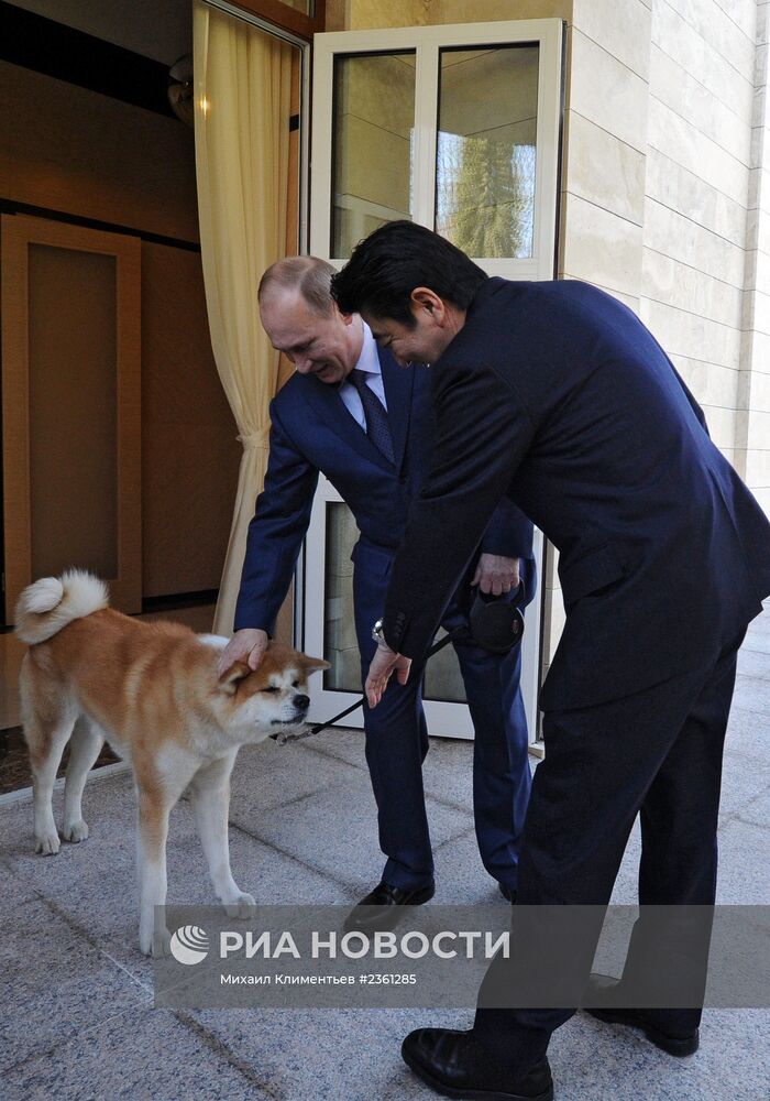 В.Путин встретился с С.Абэ