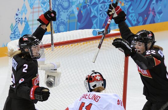 Олимпиада 2014. Хоккей. Женщины. Канада - Швейцария