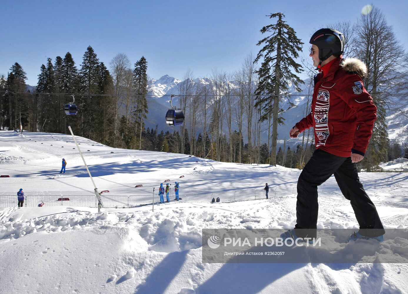 Д.Медведев на ХХII зимних Олимпийских играх в Сочи
