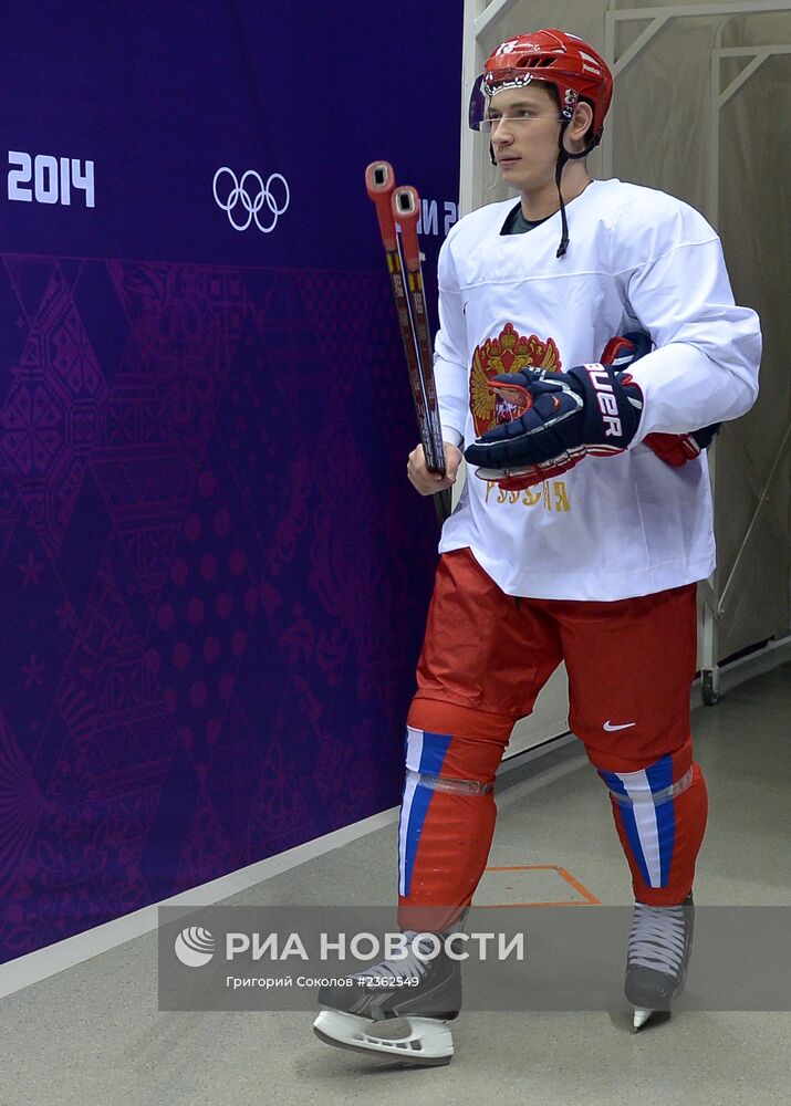 Олимпиада 2014. Хоккей.Тренировка мужской сборной России