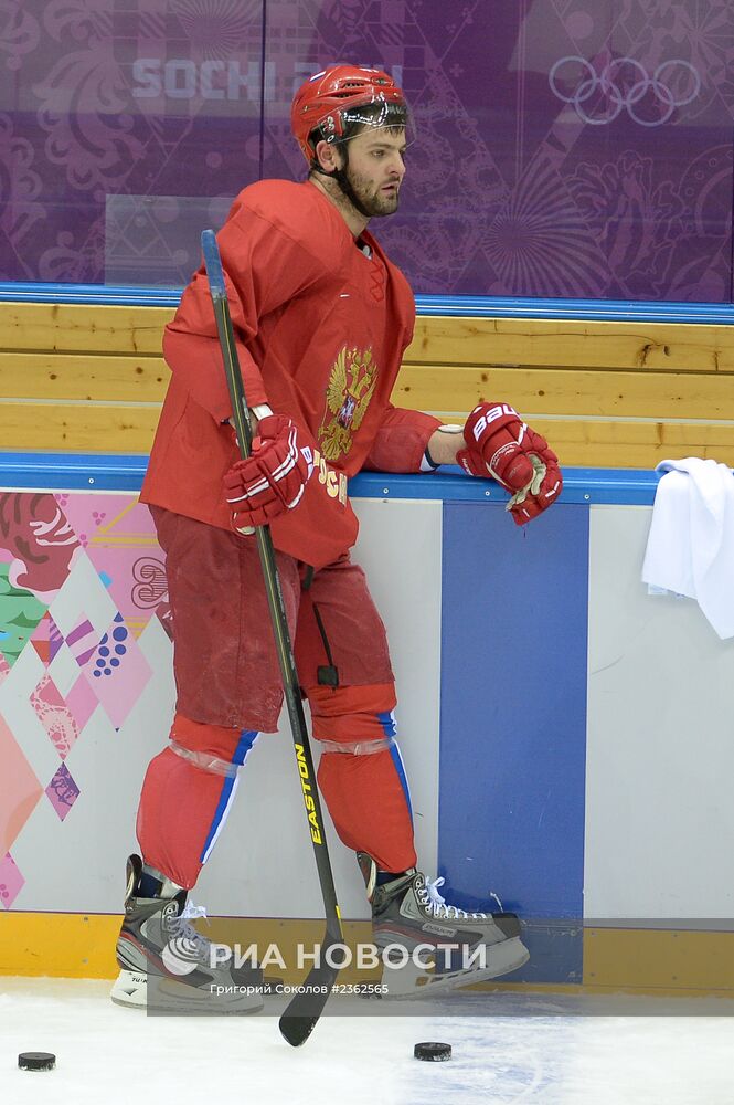 Олимпиада 2014. Хоккей.Тренировка мужской сборной России