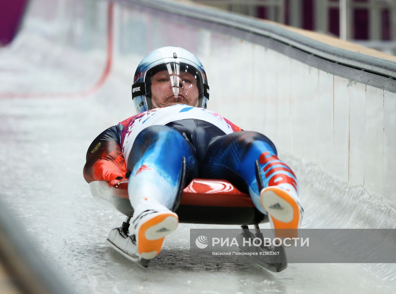 Олимпиада 2014. Санный спорт. Мужчины. Второй день