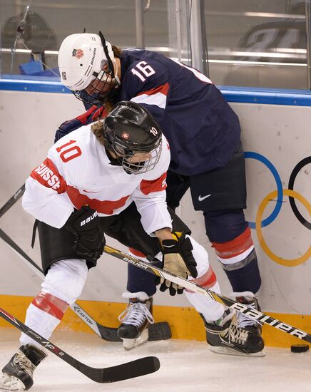 Олимпиада 2014. Хоккей. Женщины. США - Швейцария