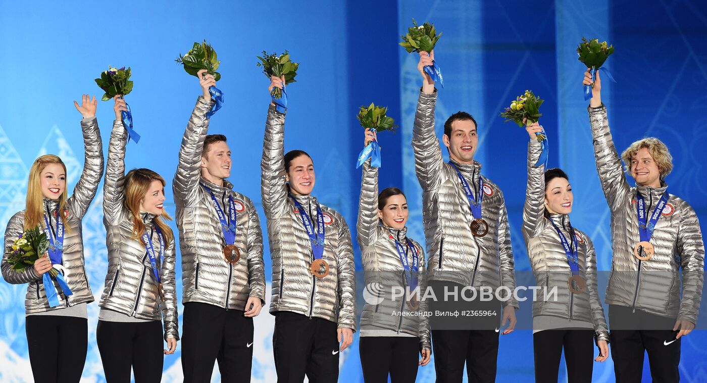 Олимпиада 2014. Церемония награждения. Третий день