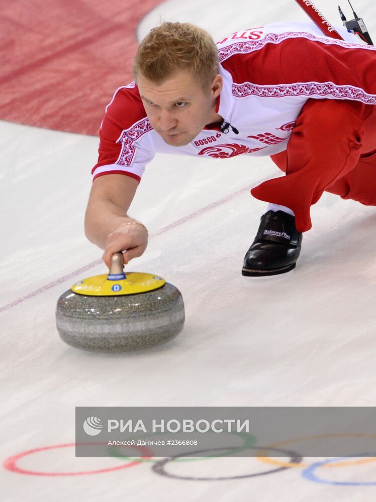 Олимпиада 2014. Керлинг. Мужчины. Второй день