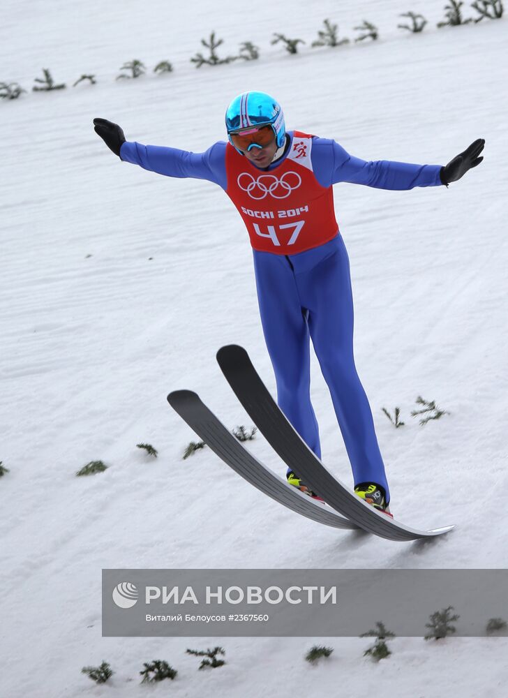 Олимпиада 2014. Лыжное двоеборье. Тренировка