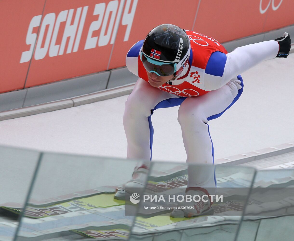 Олимпиада 2014. Лыжное двоеборье. Тренировка