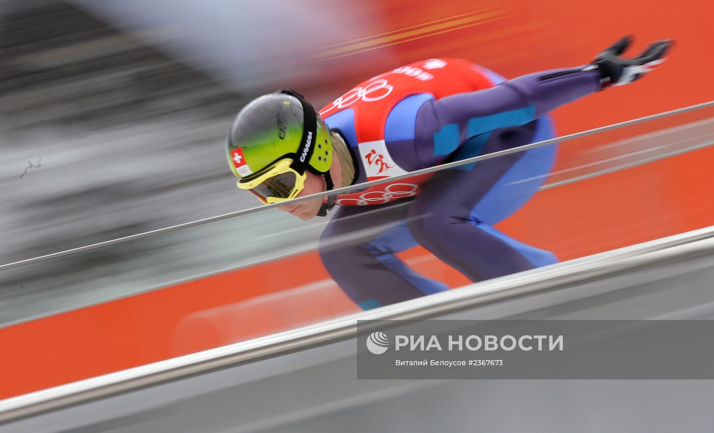 Олимпиада 2014. Лыжное двоеборье. Тренировка