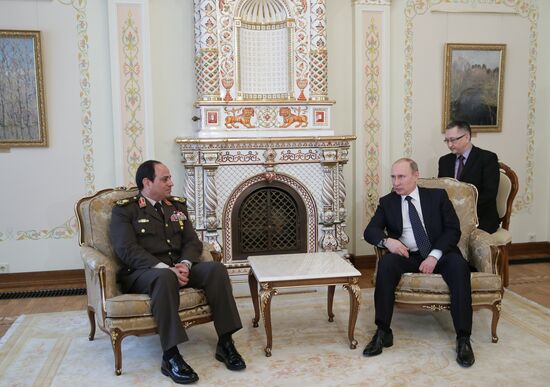 В.Путин провел встречу с Абдель-Фаттахом ас-Сиси