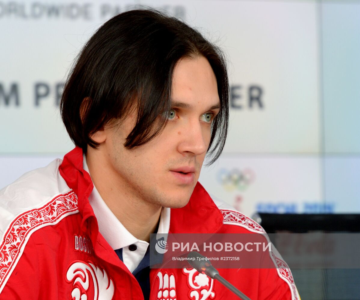 Пресс-конференция российских фигуристов - обладателей медалей Сочи 2014 в парном катании