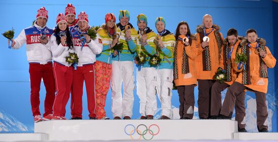 Олимпиада 2014. Церемония награждения. Седьмой день