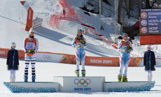 Олимпиада 2014. Горнолыжный спорт. Женщины. Супергигант